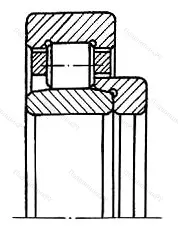 Подшипник  52620 размер 100x215x73 от производителя  ГОСТ