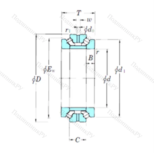 Подшипник шариковый упорно-радиальный 239734B