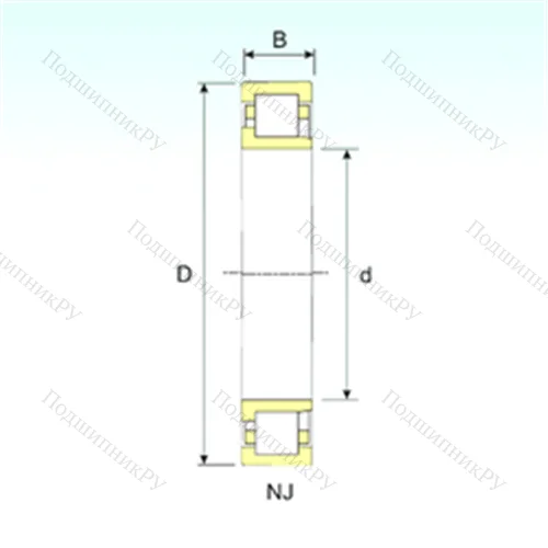Подшипник роликовый радиальный NJ 18/560