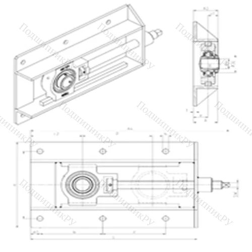 Подшипниковый узел шариковый радиальный UKT 206H+WB от производителя  SNR