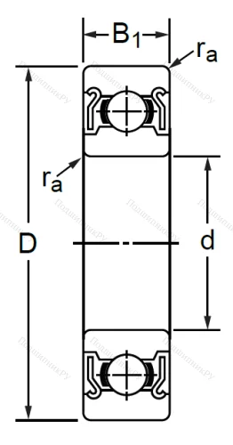 Дюймовый шариковый подшипник RLS 11 ZZ (LJ 1.3/8-2Z) в Санкт-Петербурге