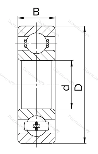 Миниатюрный шариковый подшипник 80018 (608 ZZ) HNWKFI3LX8 в Санкт-Петербурге