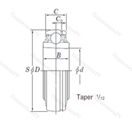 Подшипник шариковый радиальный UKX 18