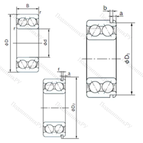 Подшипник шариковый радиально-упорный 5220ANR