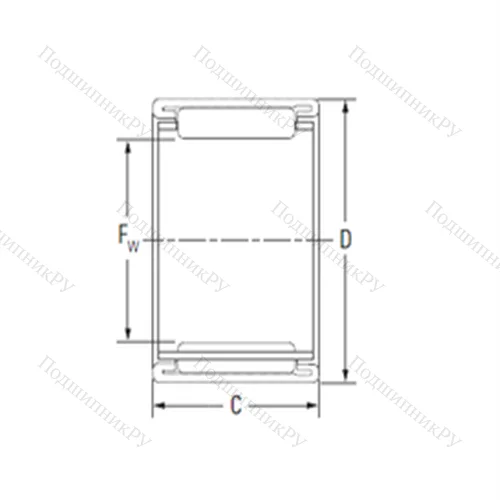 Подшипник игольчатый радиальный BTM 2025 от производителя  KOYO