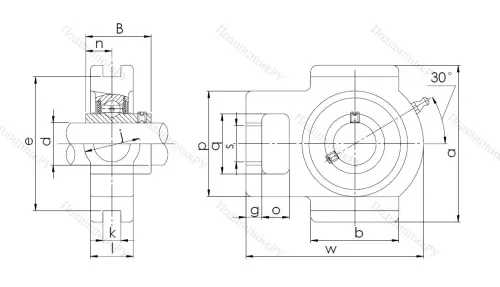Подшипниковый узел UCT 208 в Санкт-Петербурге