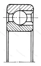 Модификация подшипника 6-970711У размер 55x90x10 от производителя  ГПЗ-1
