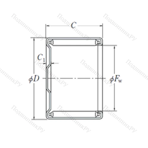 Подшипник игольчатый радиальный MF-1514 от производителя  NSK