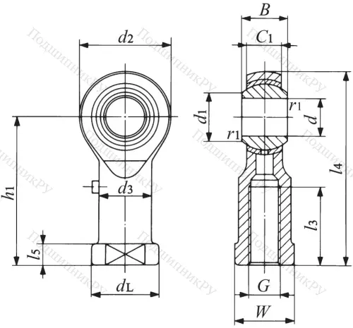 Шарнирная головка  PHS 10 L в Санкт-Петербурге