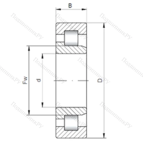 Подшипник роликовый радиальный NJ 30/530 E от производителя  CX