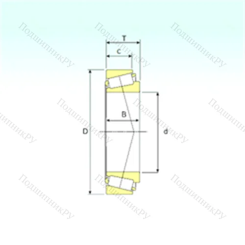 Подшипник роликовый радиально-упорный LL 639249/210 от производителя  ISB