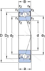 Подшипник S 71908 CB/P 4A