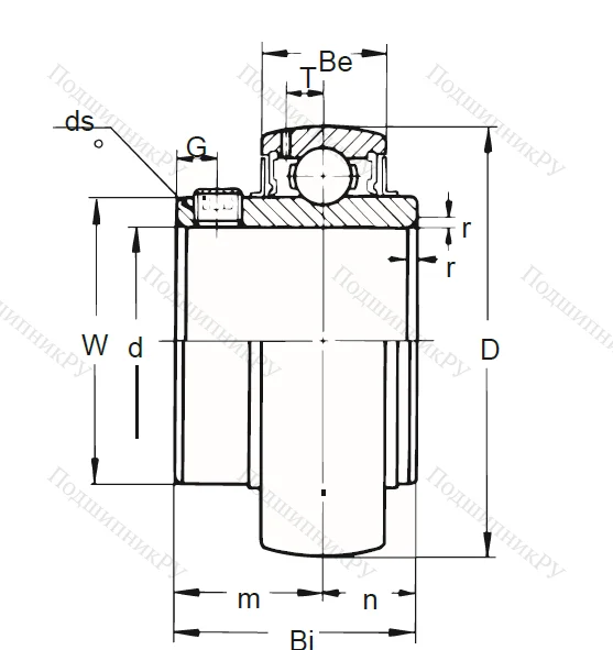 Корпусный подшипник UC 205-16 (ASAHI) в Санкт-Петербурге