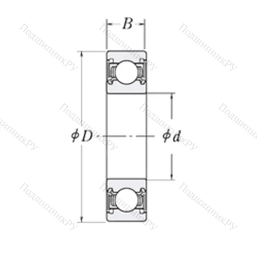 Подшипник шариковый радиальный LJ 1.5/8-2RS от производителя  RHP