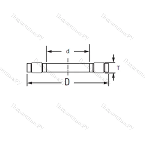 Подшипник роликовый упорный K,81102TVP от производителя  KOYO