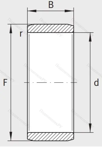 Игольчатый подшипник внутреннее кольцо IR 30x35x30 XL от производителя  INA