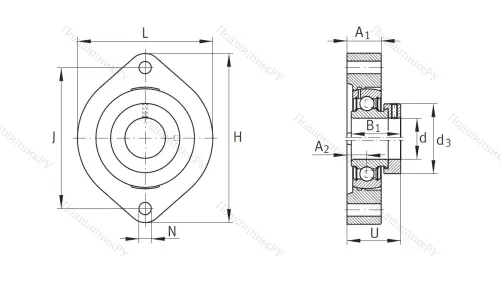 Подшипниковый узел FLCTE 35 XL в Санкт-Петербурге