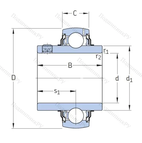 Корпусный подшипник YAR 205-2F в Санкт-Петербурге