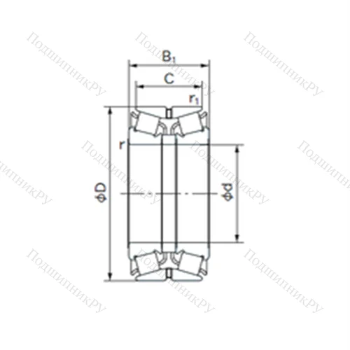 Подшипник роликовый радиально-упорный 300KBE 130 от производителя  NACHI