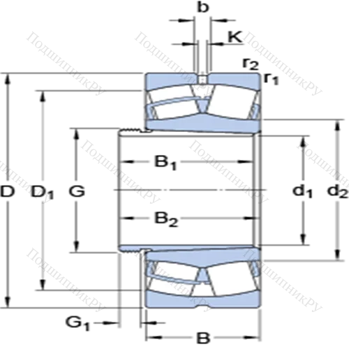 Сферические роликоподшипники на стяжной втулке 22328 CCK/W 33 + AHX 2328 G