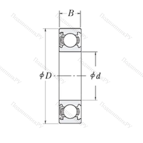Подшипник шариковый радиальный 17BSWZ 02 ZZC 2ES 01