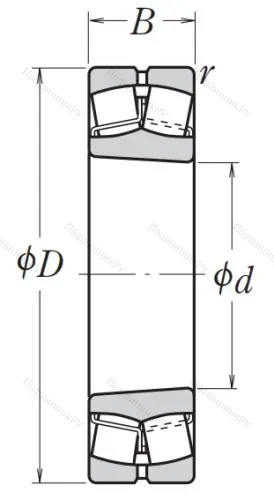 Сферический роликовый подшипник с конической посадкой на вал 22308 EAKE 4 от производителя  NSK