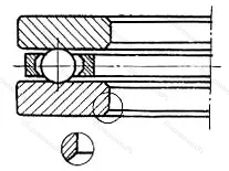 Подшипник  7008903 размер 17x28x5 от производителя  ГПЗ-2