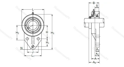 Подшипниковый узел UCFK 202 (UCFH 202) в Санкт-Петербурге