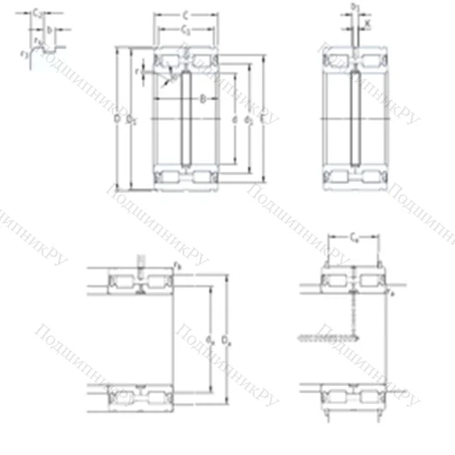 Подшипник роликовый радиальный NNF 5024ADA-2LSV от производителя  SKF