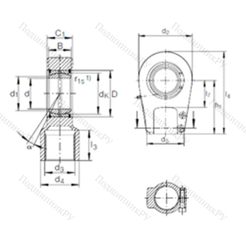 Подшипник скольжения сферический GIHRK 80 DO