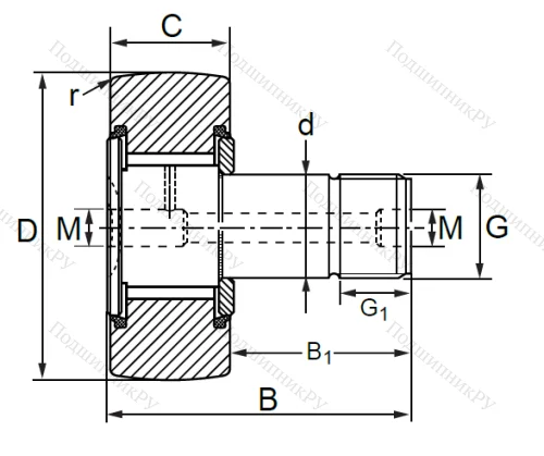 Опорный ролик  KRV 22 PPSK в Санкт-Петербурге