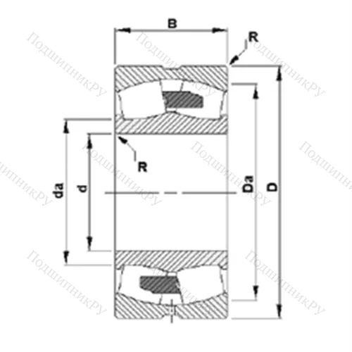 Подшипник роликовый радиальный самоцентрирующийся 23238YM