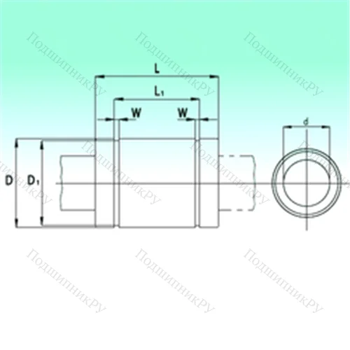 Подшипник шариковый линейный KB 0522 от производителя  NBS