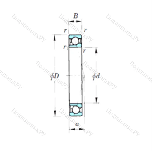 Подшипник шариковый радиально-упорный 7907CPA