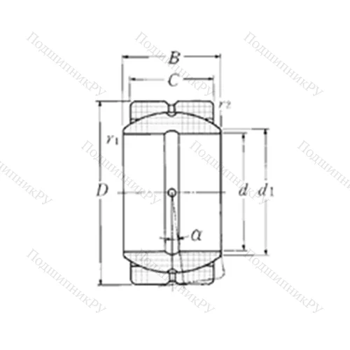 Подшипник скольжения сферический SA 4-35B
