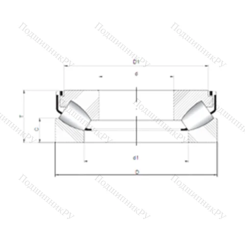 Подшипник роликовый упорно-радиальный 294/710 M от производителя  CX