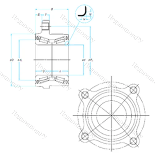 Подшипник роликовый радиально-упорный ZA-/H 0/50KWH 02A-Y-01
