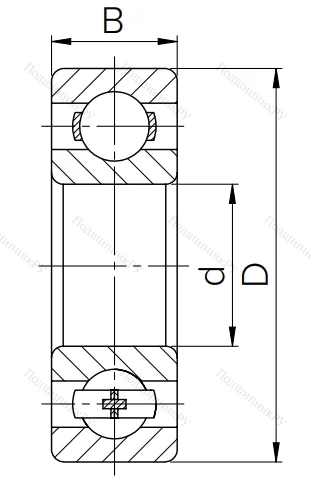 Шариковый однорядный подшипник 124 (6024) в Санкт-Петербурге