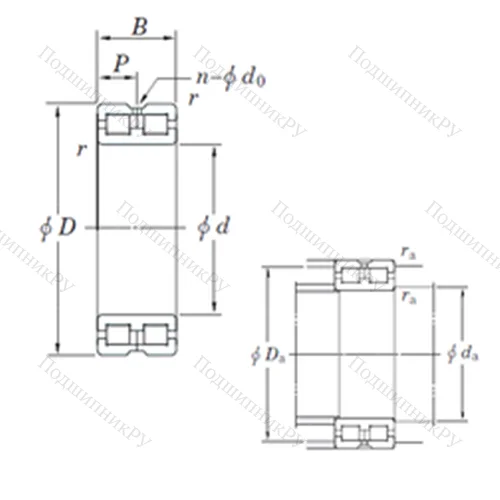 Подшипник роликовый радиальный DC 4860AVW