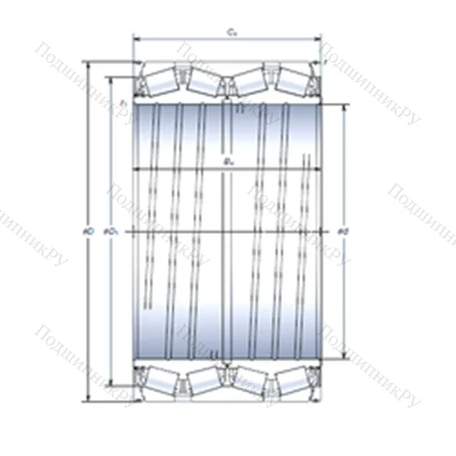 Подшипник роликовый радиально-упорный WTF 290KVS 4001Eg