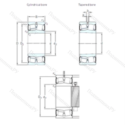 Подшипник роликовый радиальный самоцентрирующийся 23136-2CS 5/VT 143 от производителя  SKF