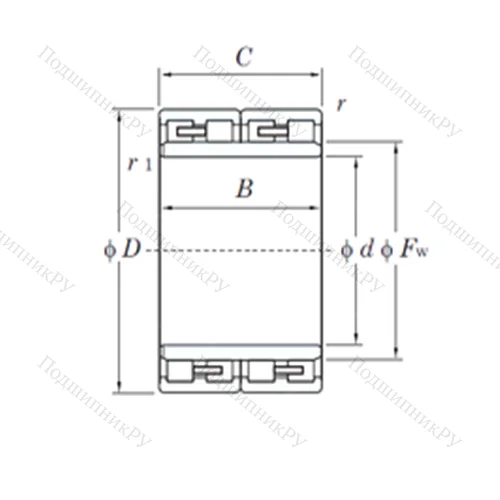 Подшипник роликовый радиальный 84FC 56280 от производителя  KOYO
