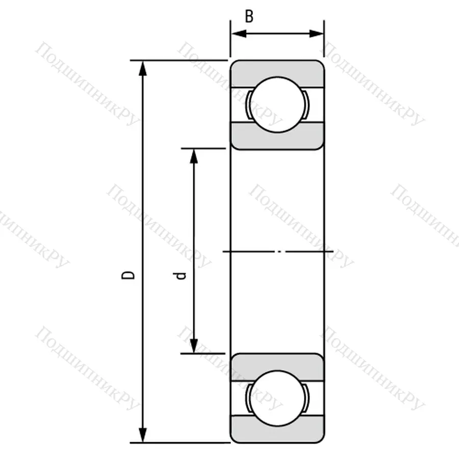 Модификация подшипника 70-310АКШ1 размер 50x110x27 от производителя  ГПЗ-20
