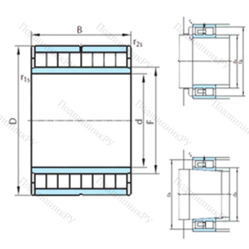 Подшипник роликовый радиальный NNU 6024V