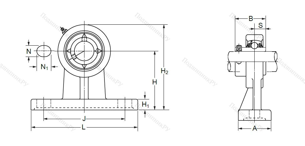 Подшипниковый узел UCPH 206 (UCHP 206) в Санкт-Петербурге