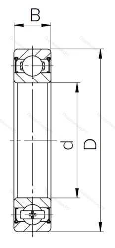 Шариковый однорядный подшипник 80104 (6004 ZZ) в Санкт-Петербурге