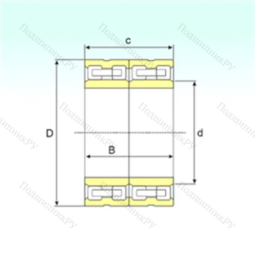 Подшипник роликовый радиальный FCD 96136420 от производителя  ISB