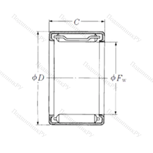 Подшипник игольчатый радиальный JH-57 от производителя  NSK