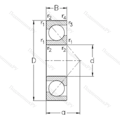 Подшипник шариковый радиально-упорный 7321-BE-MP