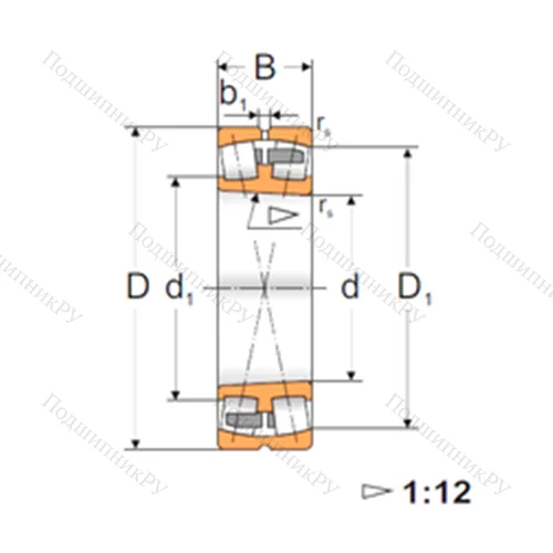Подшипник роликовый радиальный самоцентрирующийся 22324 ACKMBW 33 от производителя  MPZ